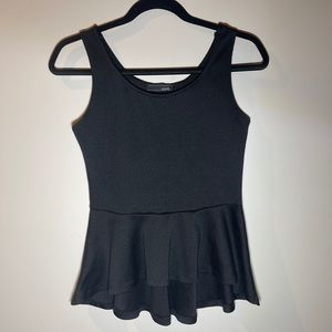 Black Top Flare Bottom